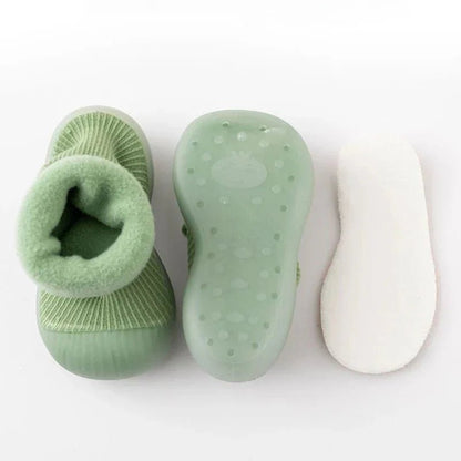 KleineStap Antislip Babyschoentjes - Warm Baby Slofjes - KidsKorner