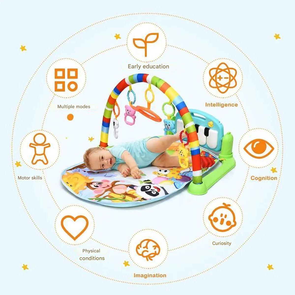 Kleintoon Muzikale Babyspeelmat - Babygym Speelkleed - KidsKorner
