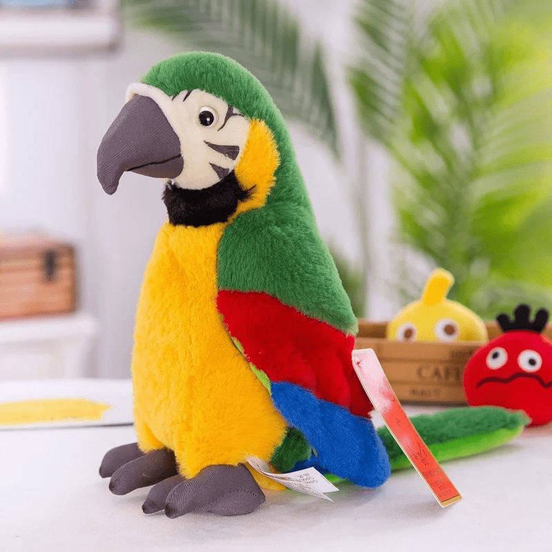 KletsVoxia Pratende Papegaai Knuffel - KidsKorner