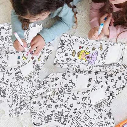 Kleur Je Eigen Kinderpyjama Set 2 - Delig - KidsKorner