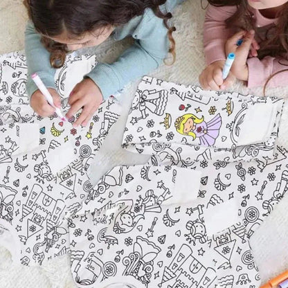 Kleur Je Eigen Kinderpyjama Set 2 - Delig - KidsKorner