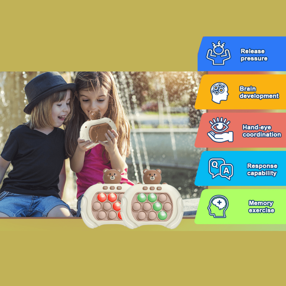 KlikPop Pocket Fidget Spel Met Drukbubbels - KidsKorner