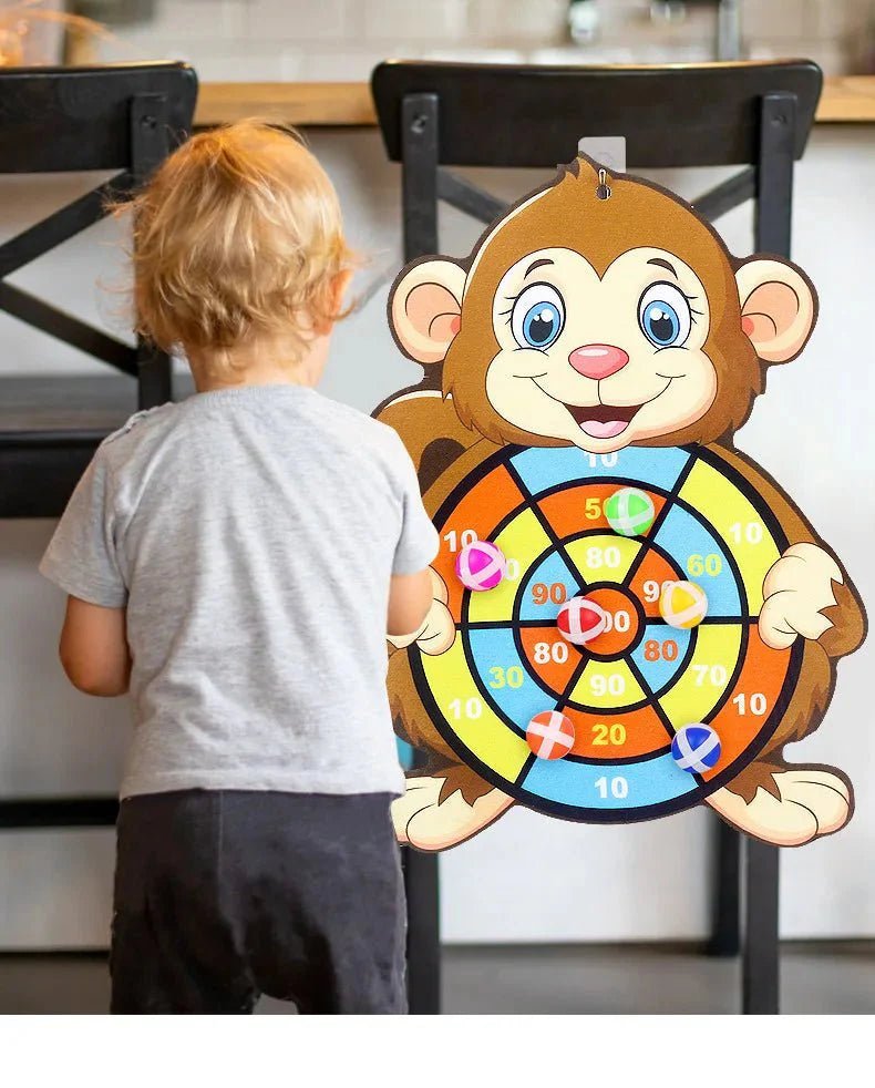Klittenband Dartbord Kind Olifant Met Plakballetjes - KidsKorner