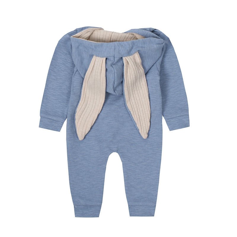 Konijnenoren Baby Romper Met Capuchon En Rits - KidsKorner