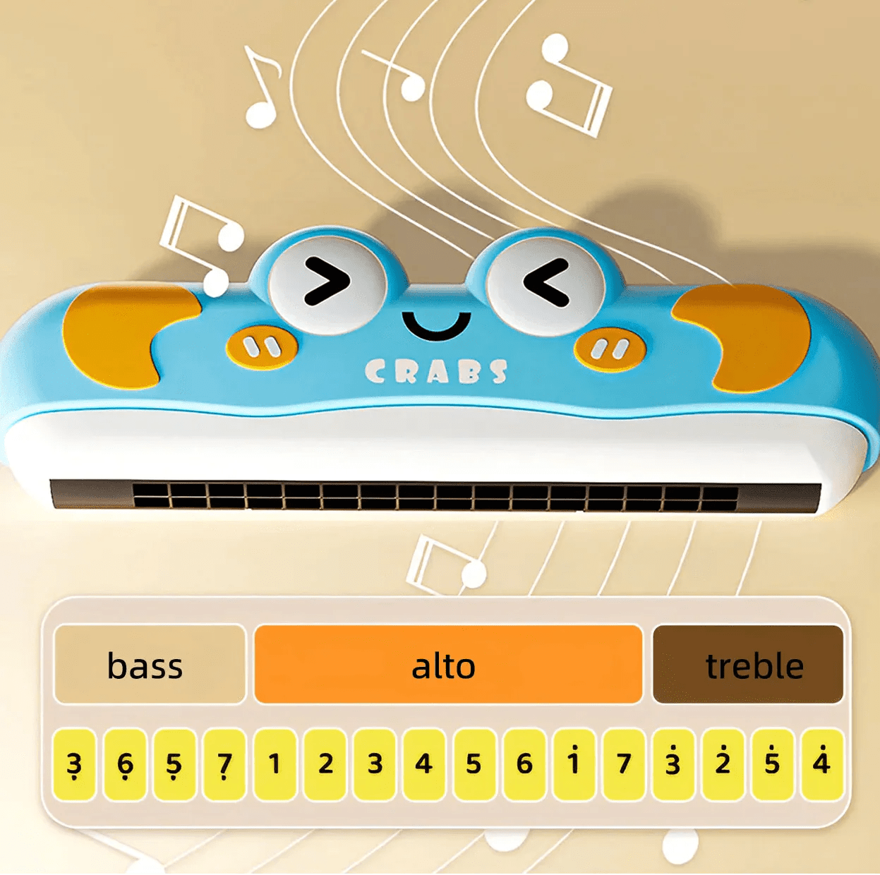 Krab Mondharmonica Speelgoed Voor Kinderen - KidsKorner
