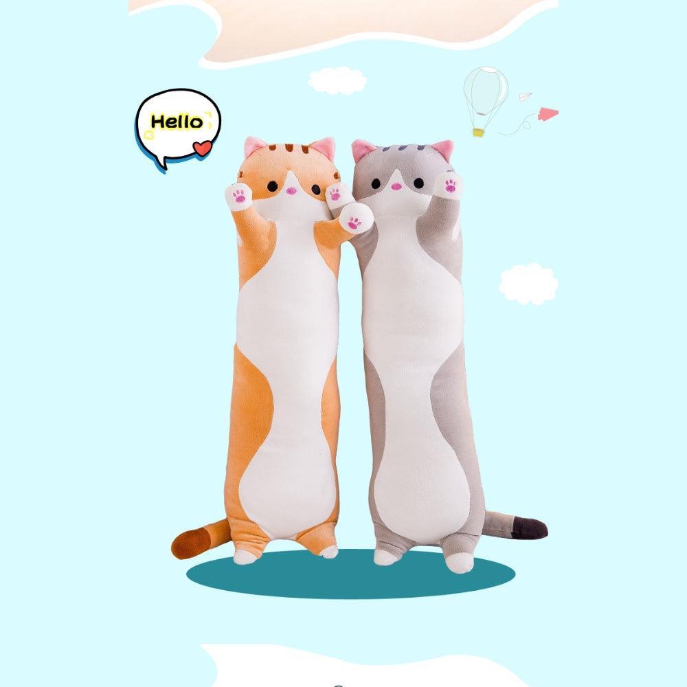 LangKatty Lange Kattenknuffel Kussen - KidsKorner