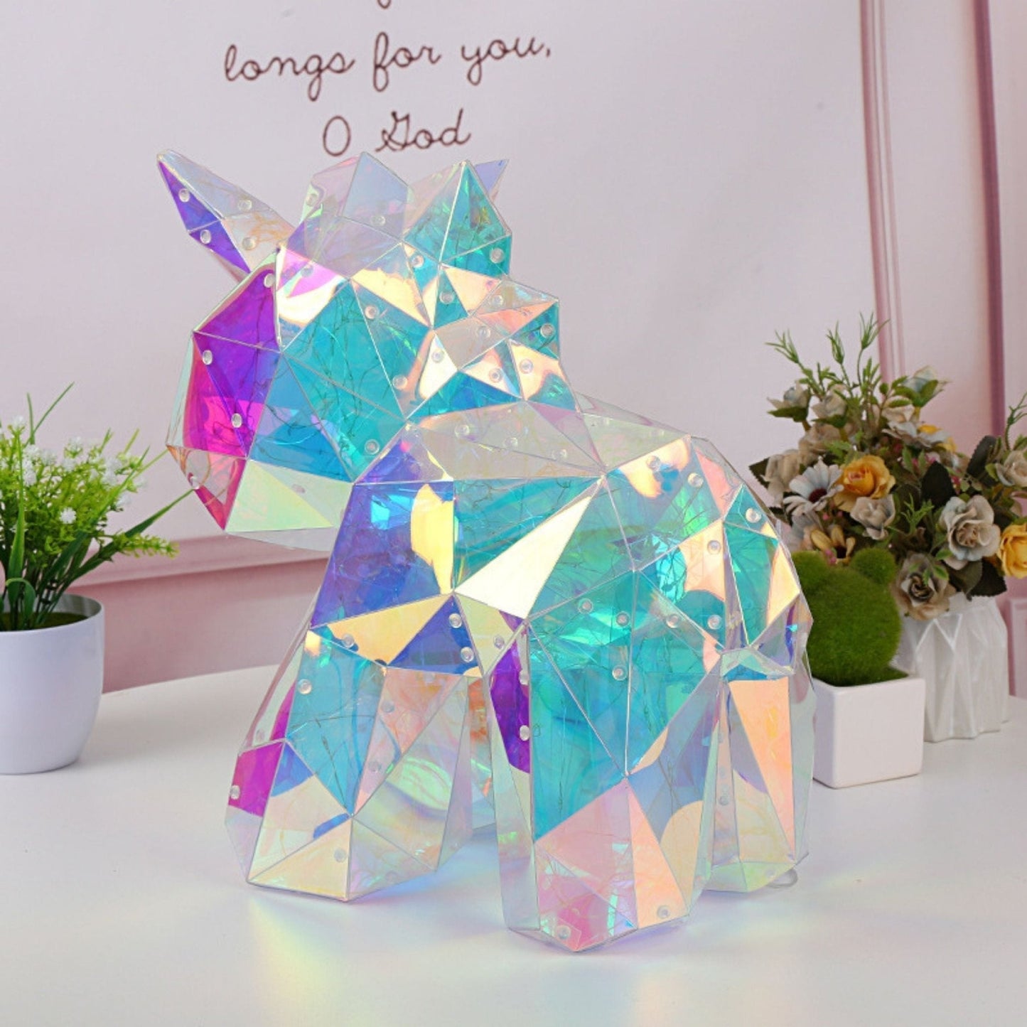 LED Nachtlamp | Kristal Look Met Zachte Gloed Voor Kinderkamer 3+ Jaar - KidsKorner