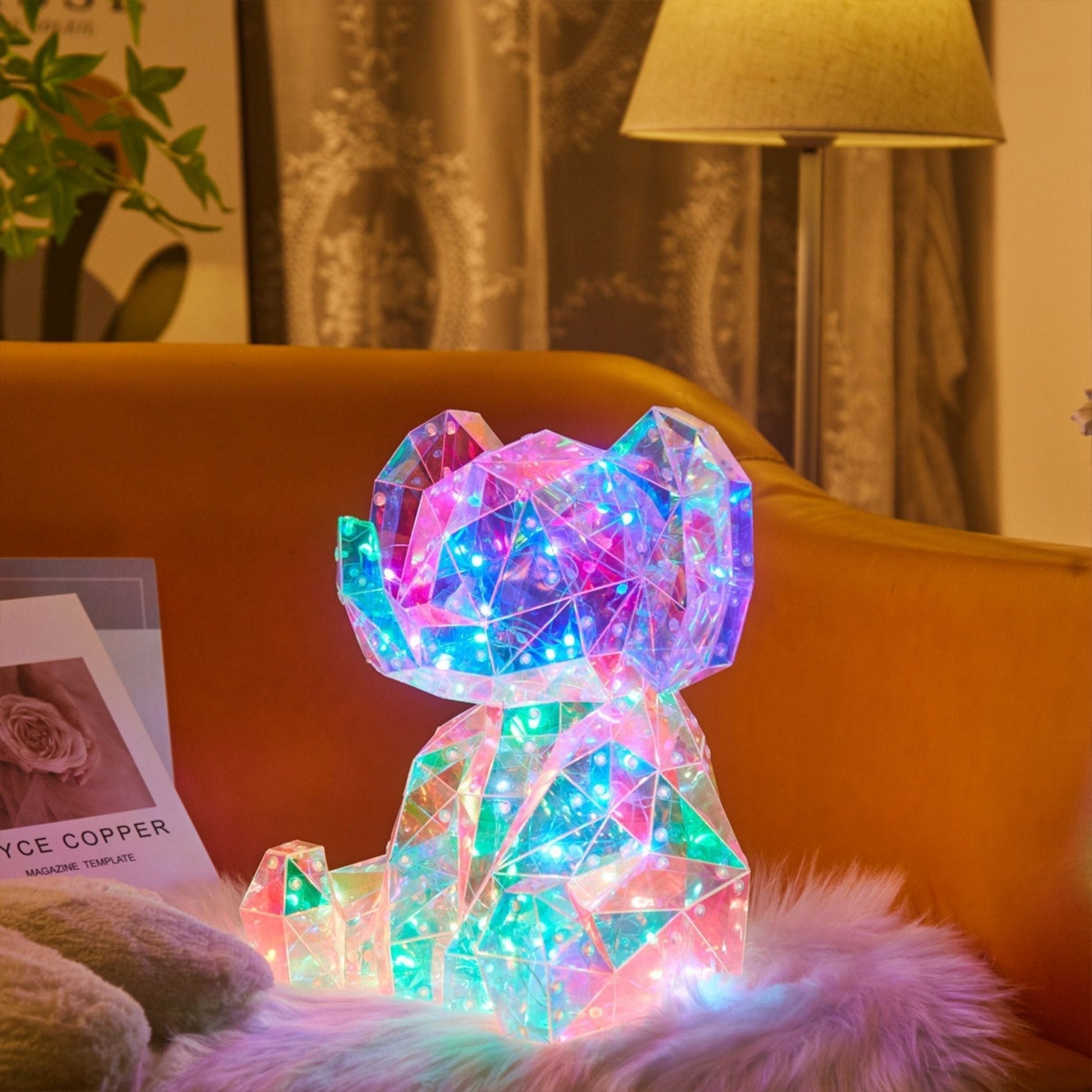 LED Nachtlamp | Kristal Look Met Zachte Gloed Voor Kinderkamer 3+ Jaar - KidsKorner