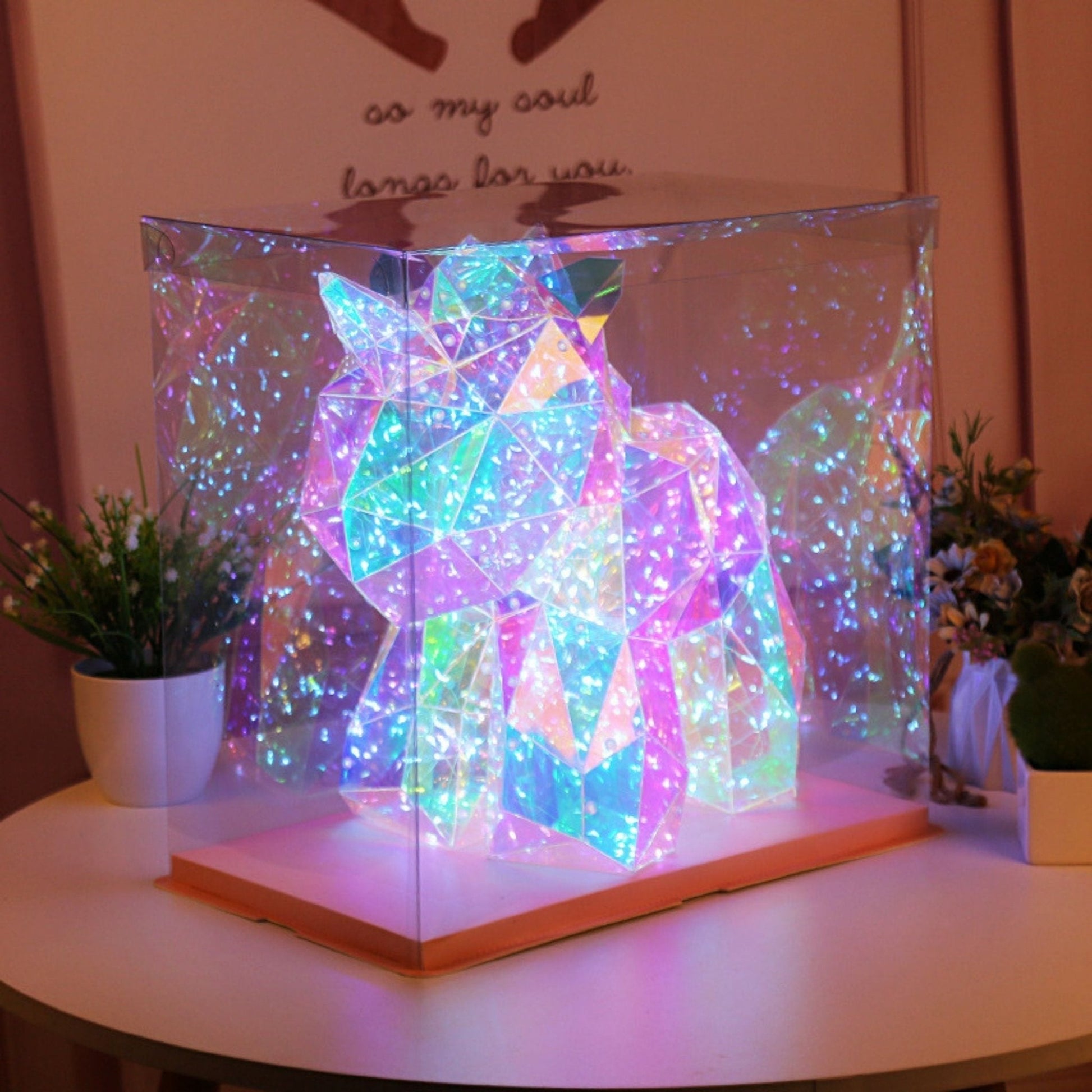LED Nachtlamp | Kristal Look Met Zachte Gloed Voor Kinderkamer 3+ Jaar - KidsKorner