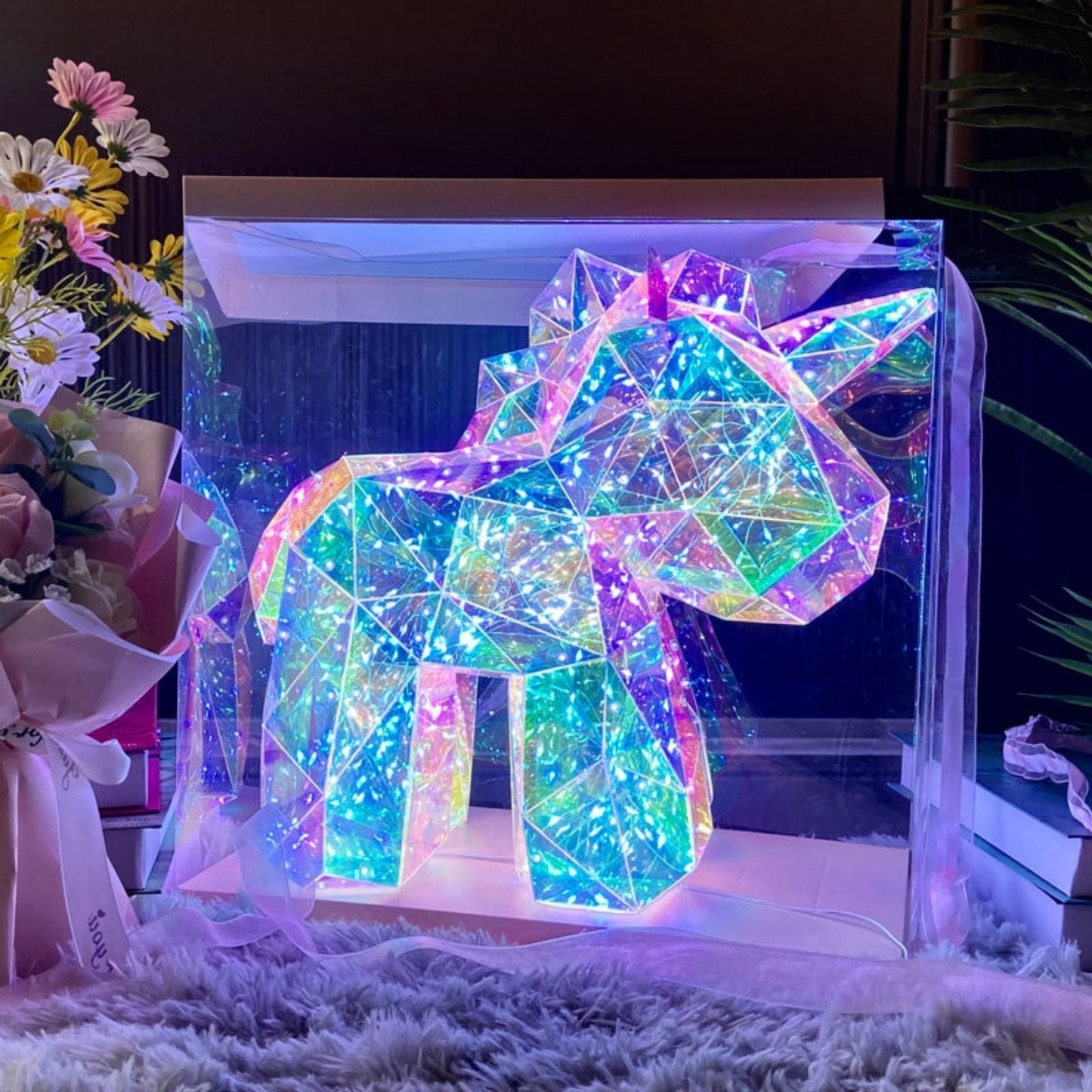 LED Nachtlamp | Kristal Look Met Zachte Gloed Voor Kinderkamer 3+ Jaar - KidsKorner