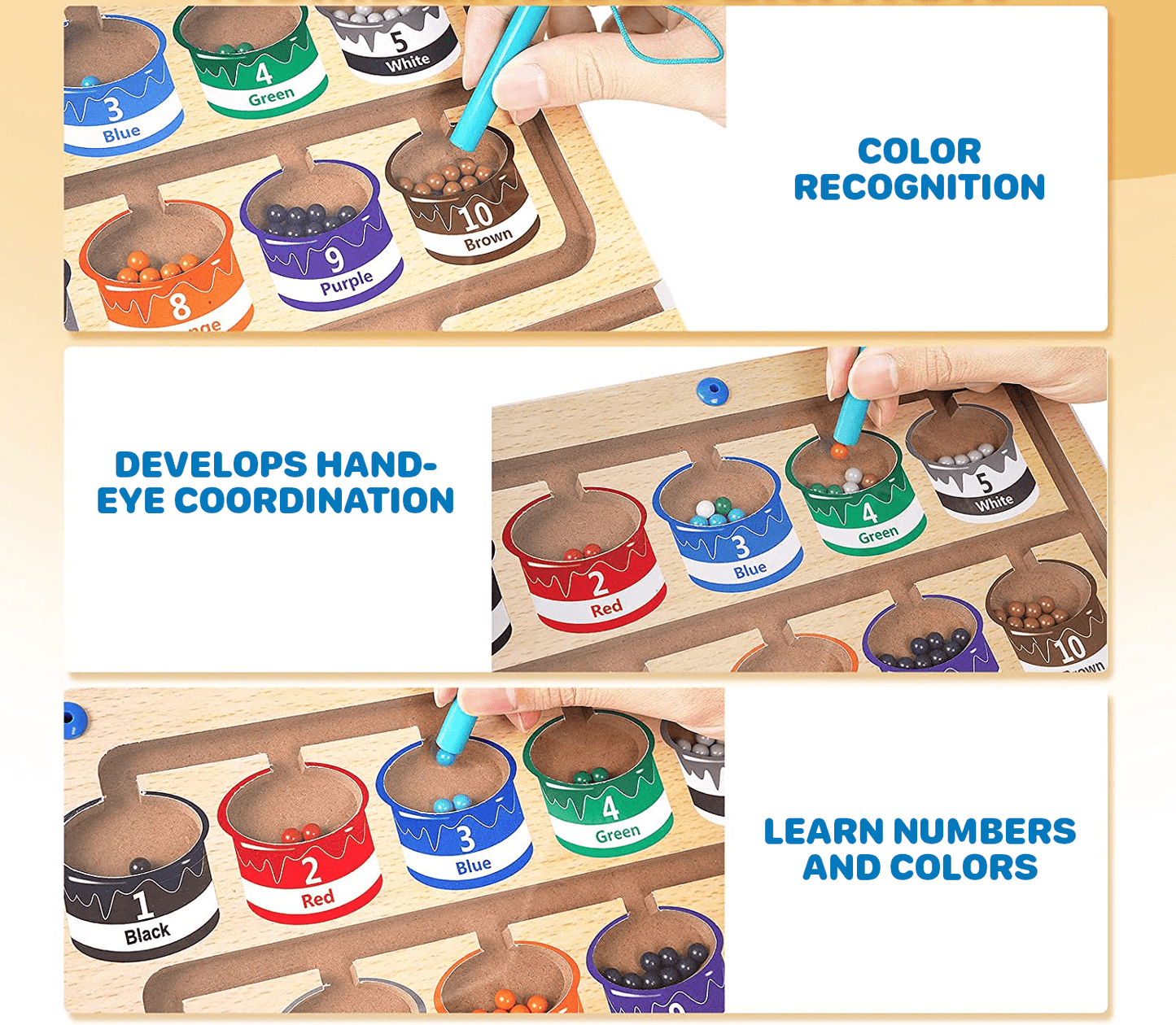 Magnetisch Speelbord - Montessori Educatief Speelgoed voor Kinderen - KidsKorner