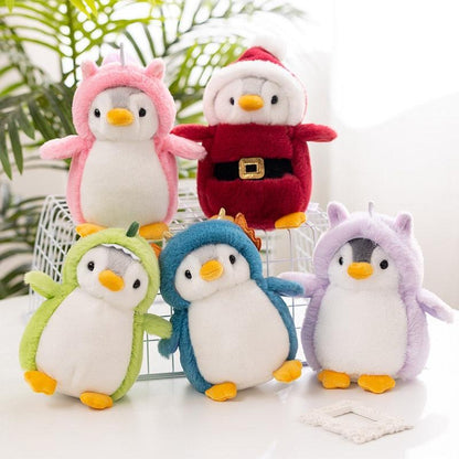 Mini Pinguïn Knuffel Met Outfit Zachte Pluche - KidsKorner