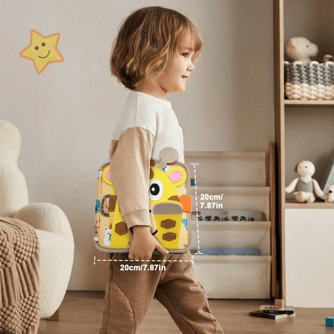 Montessori Activiteitenboek Dieren - Busy Book Vilt - 2 Tot 4 Jaar - KidsKorner