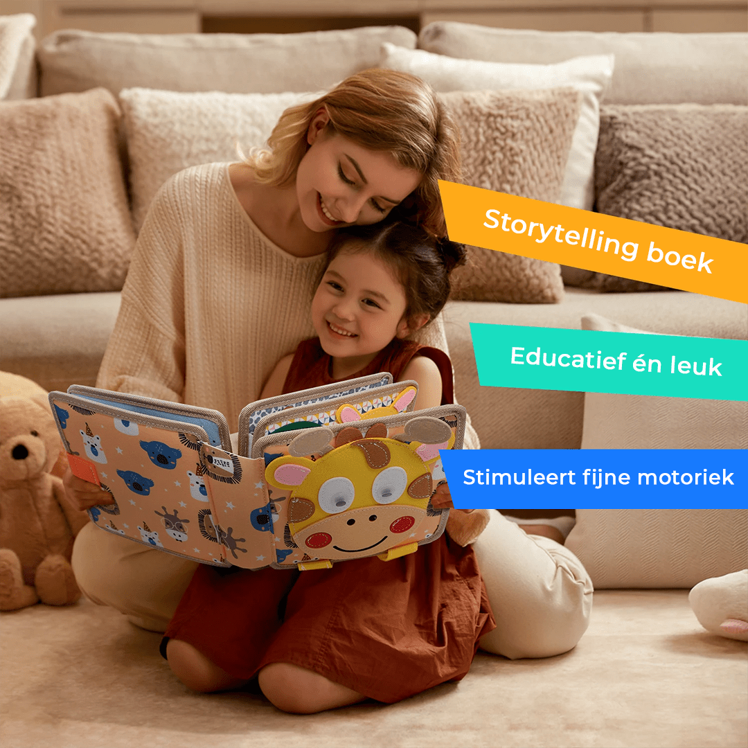 Montessori Activiteitenboek Dieren - Busy Book Vilt - 2 Tot 4 Jaar - KidsKorner