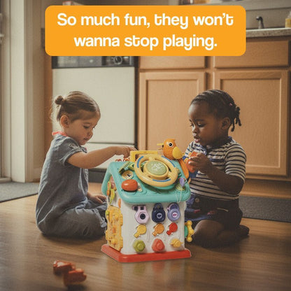 Montessori Activiteitenhuis - Busy Board Met Slotjes Voor Peuters - KidsKorner