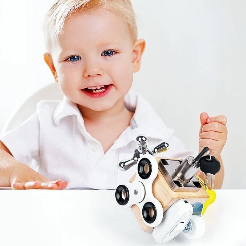 Montessori Activiteitenkubus – Motoriek Speelgoed - KidsKorner