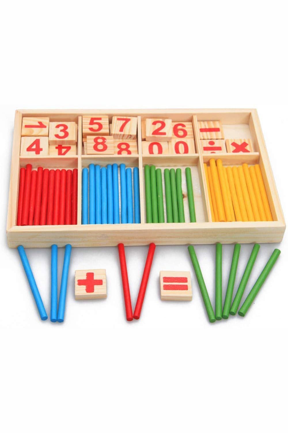 Montessori Rekenspel Met Telstokjes – Tellen En Rekenen Leren - KidsKorner