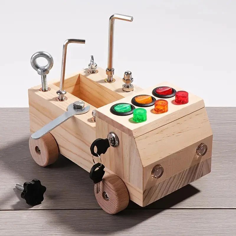 Montessori Schroefbord - Motoriek Speelgoed Met Schroeven - 3 Tot 6 Jaar - KidsKorner