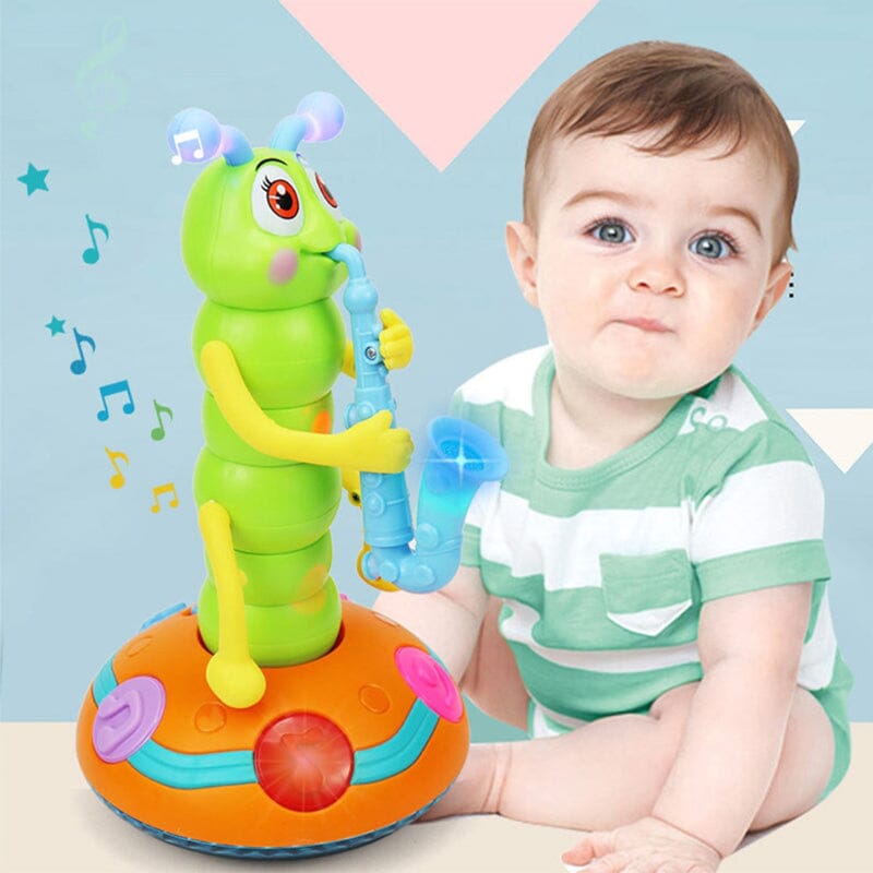 Muziek Speelgoed Rups Met Saxofoon - Dansend Peuterspeelgoed - KidsKorner