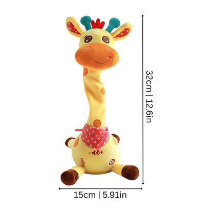 Muzikale Knuffel Giraffe - Zachte Baby Knuffel Met Geluid - 0+ Maanden - KidsKorner