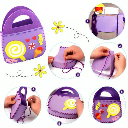 Naaiset Voor Kinderen - DIY Handtas Knutselset - 6 Tot 12 Jaar - KidsKorner