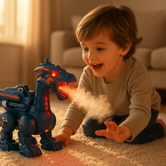 NevelBrul Lopend Dinosaurus Speelgoed Met Mist - KidsKorner
