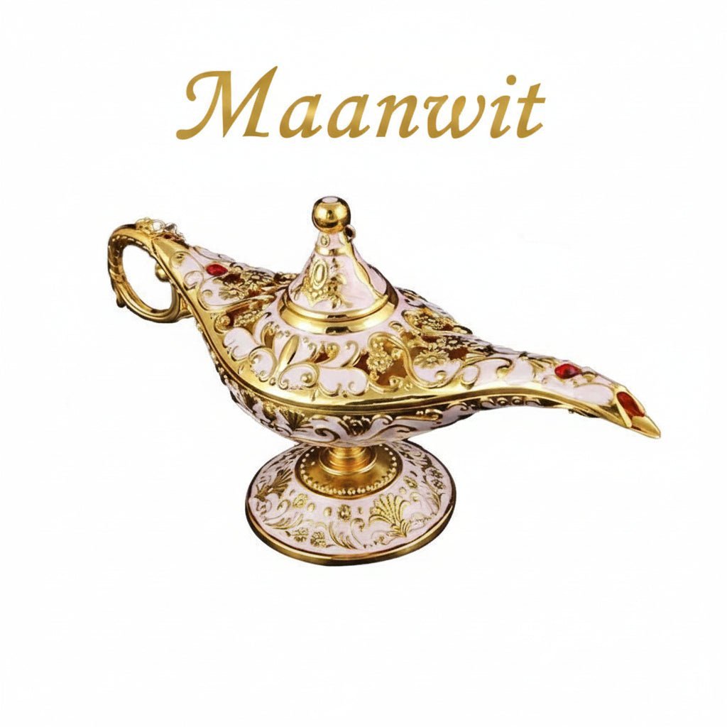 Oosterse Wenslamp Met LED – Decoratieve Tafellamp Antiek Metaal - KidsKorner