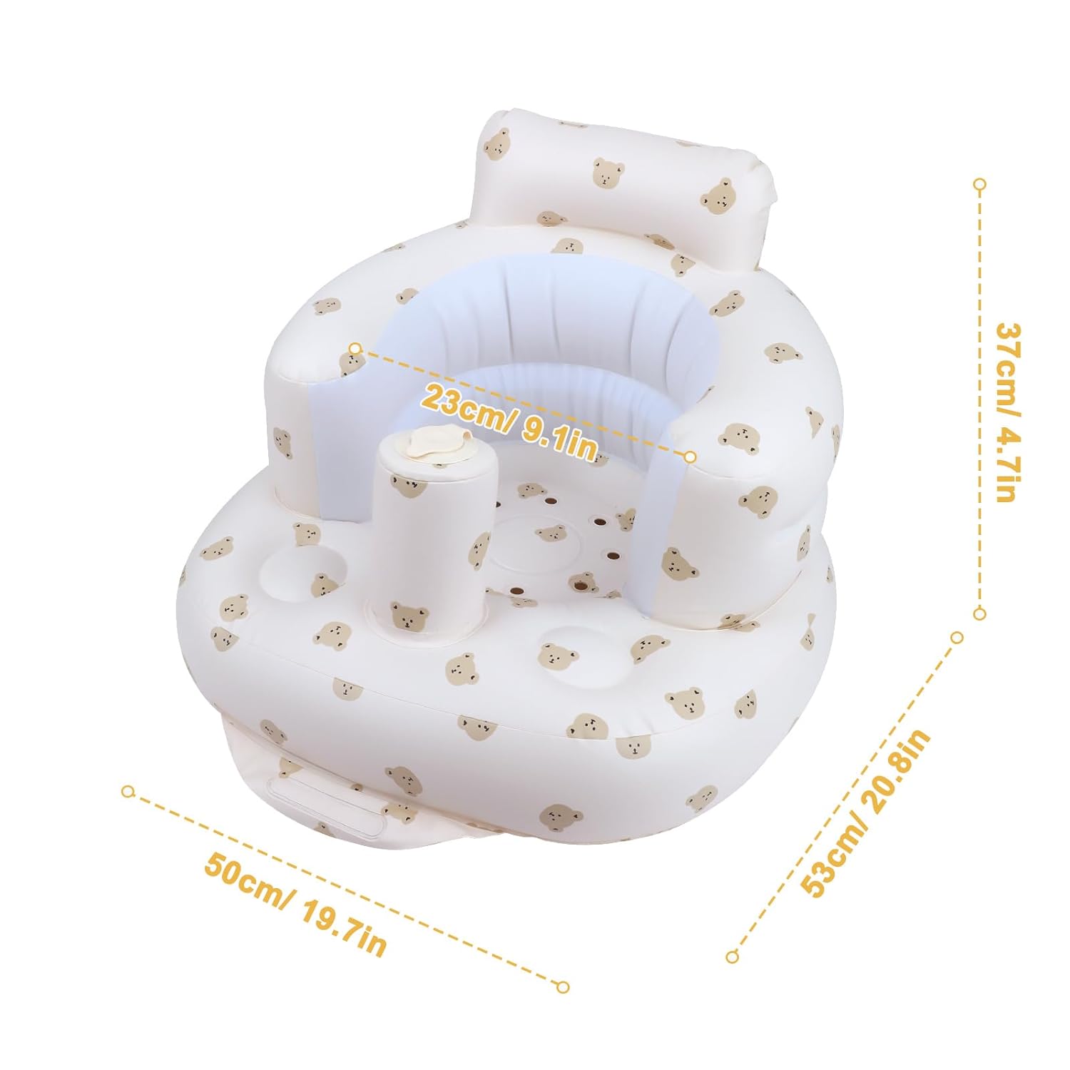 Opblaasbare Babystoel Met Rugsteun – Baby Zitstoel - KidsKorner