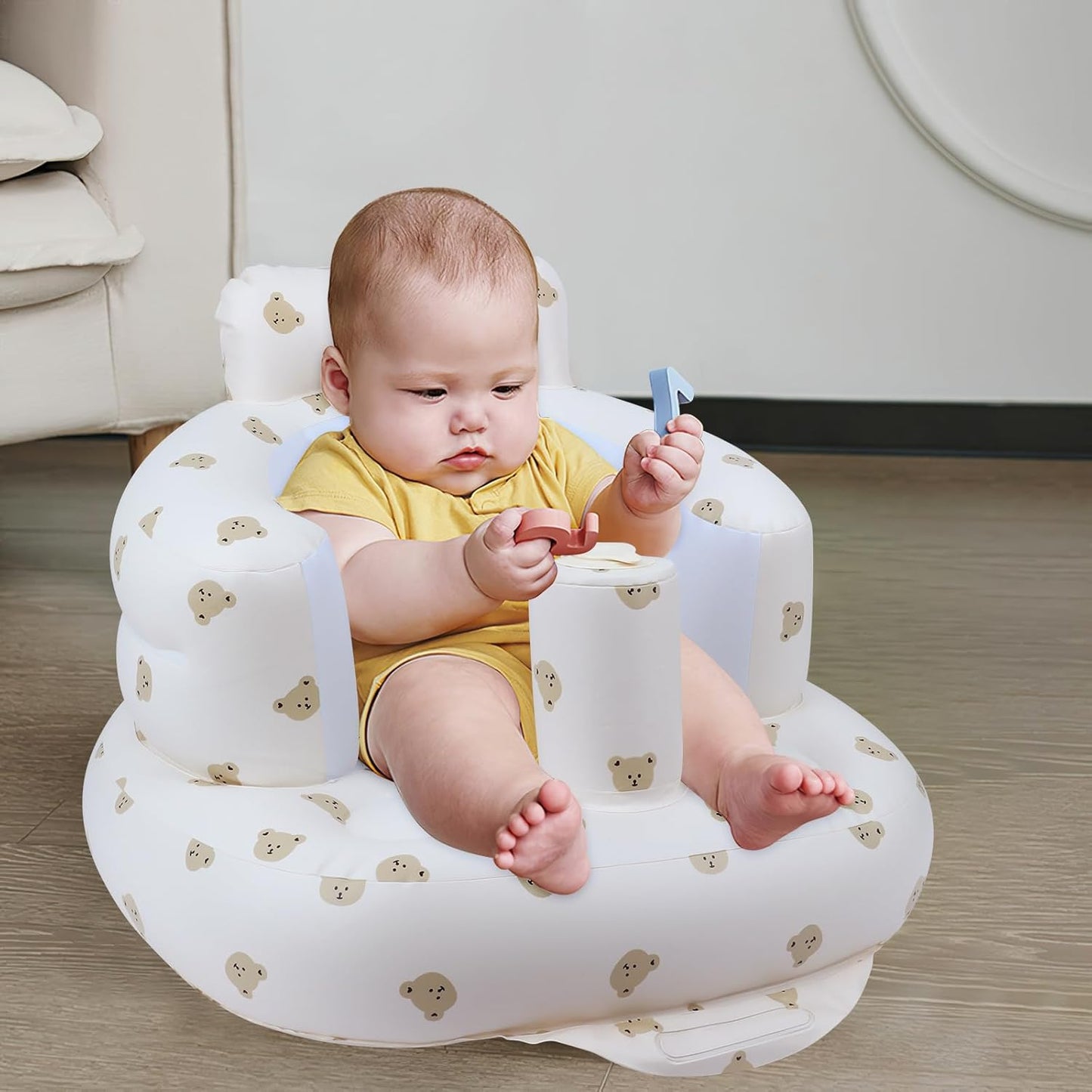 Opblaasbare Babystoel Met Rugsteun – Baby Zitstoel - KidsKorner