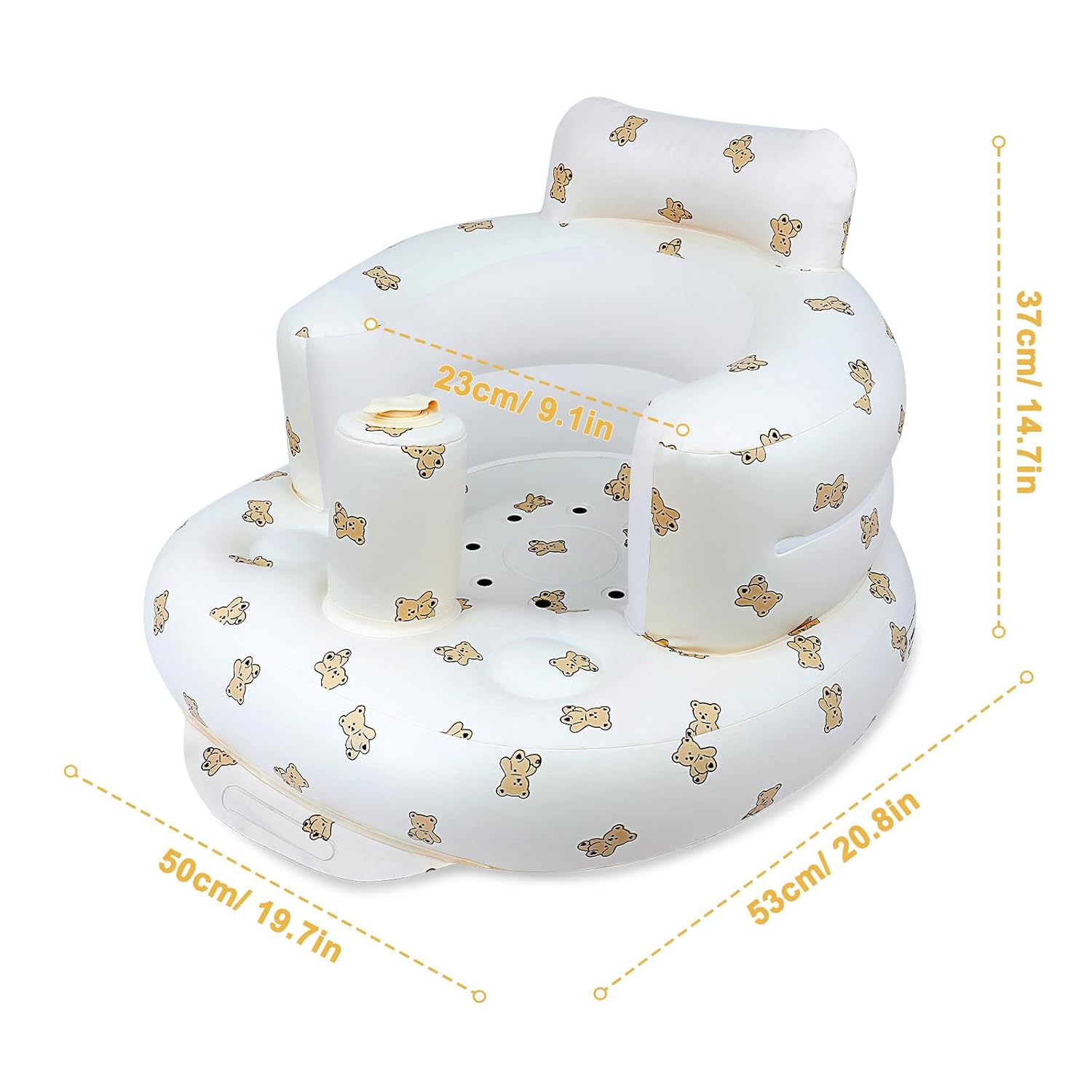 Opblaasbare Babystoel Met Rugsteun – Baby Zitstoel - KidsKorner