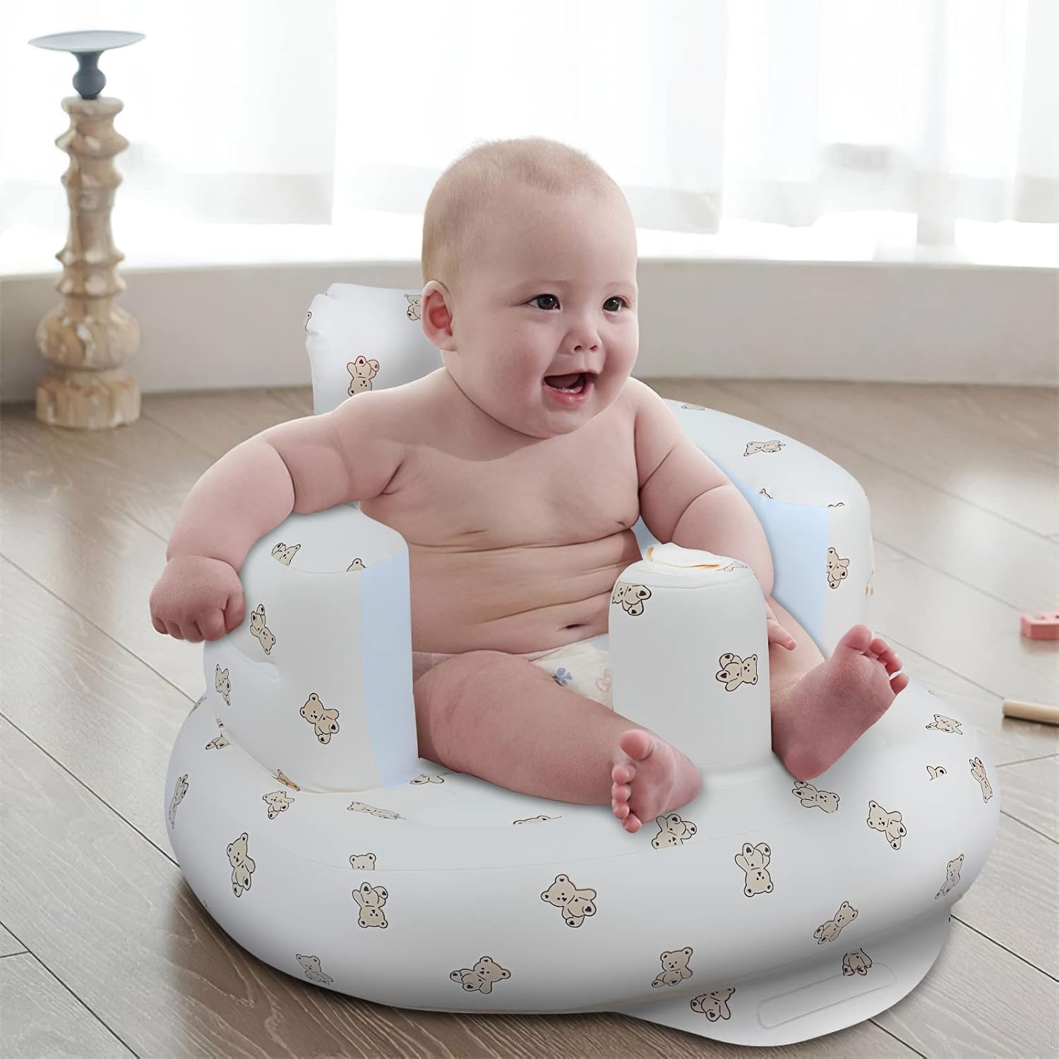 Opblaasbare Babystoel Met Rugsteun – Baby Zitstoel - KidsKorner
