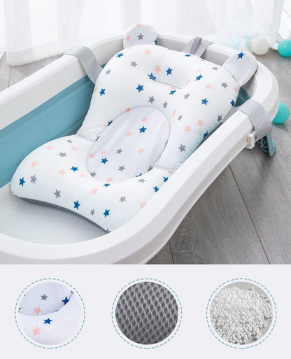 Opvouwbaar Antislip Baby Badzitje Met Veiligheidsbanden - KidsKorner