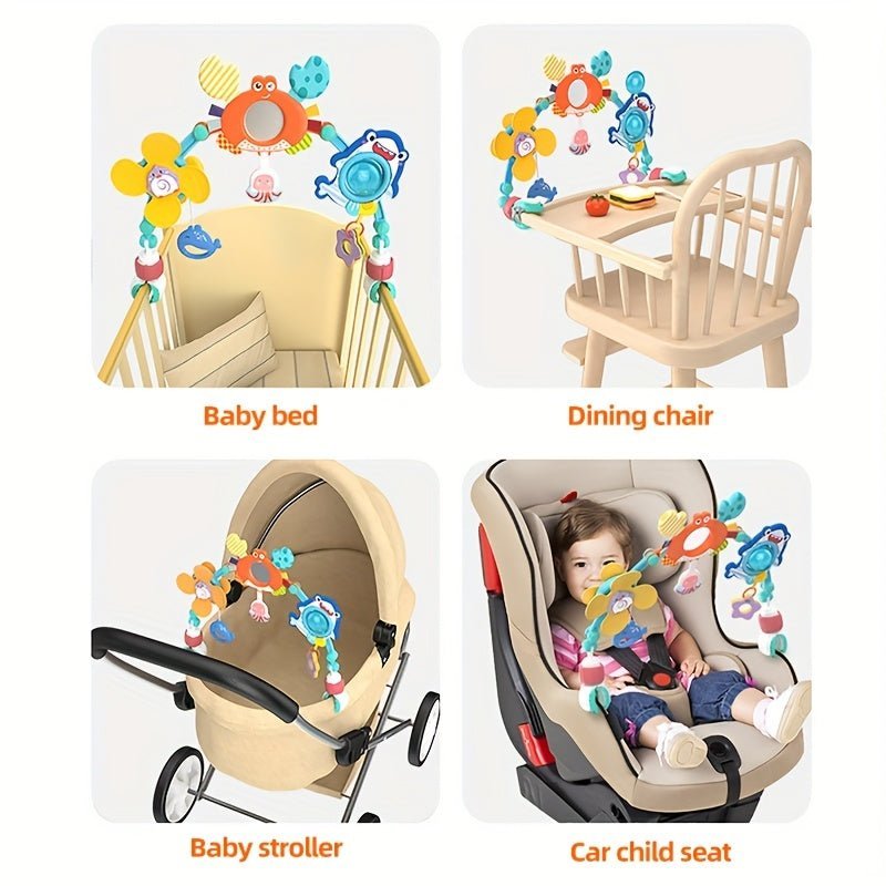 Opvouwbare Baby Speelboog Met Zeedieren Voor Kinderwagen En Box - KidsKorner