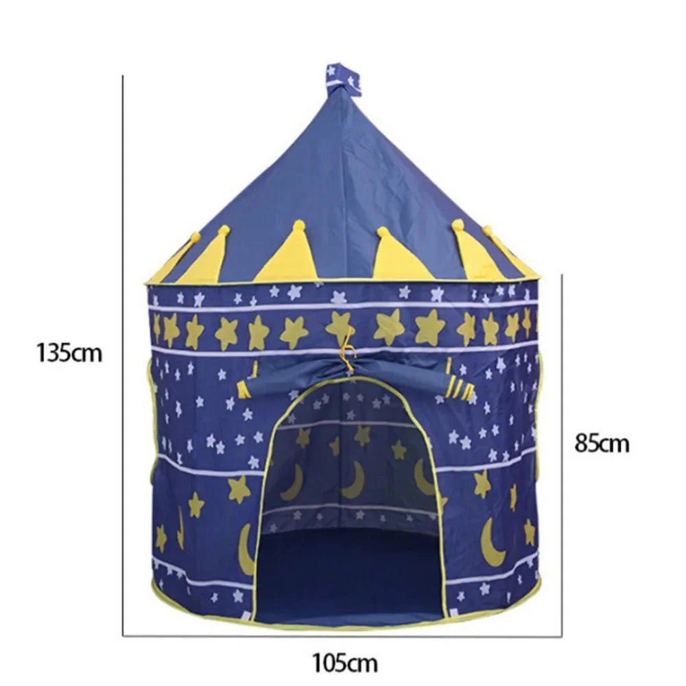 Opvouwbare Kasteel Speeltent Voor Kinderen - Blauw - KidsKorner