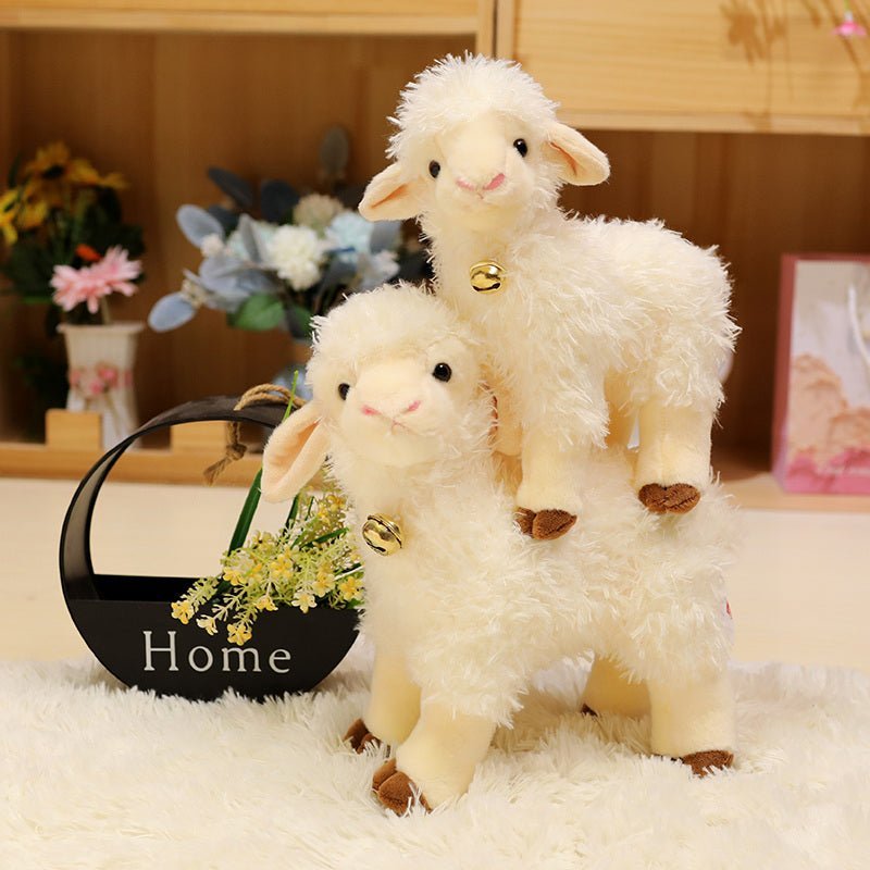 Pluche Lam Knuffel Met Bel – Realistisch Speelgoed Dier Voor Kinderen - KidsKorner