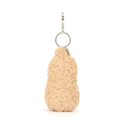 Pluche Pinda Tasbedel Sleutelhanger Met Karabijnhaak | Zachte Knuffelhanger - KidsKorner