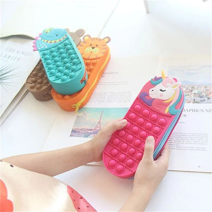Pop - It Etui Voor Kinderen – Fidget Pennenzak Met Rits - KidsKorner