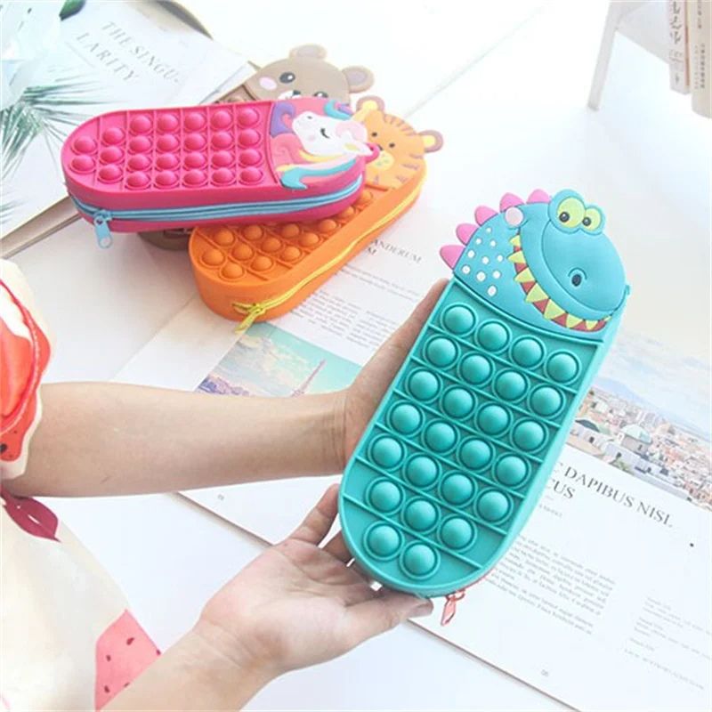 Pop - It Etui Voor Kinderen – Fidget Pennenzak Met Rits - KidsKorner