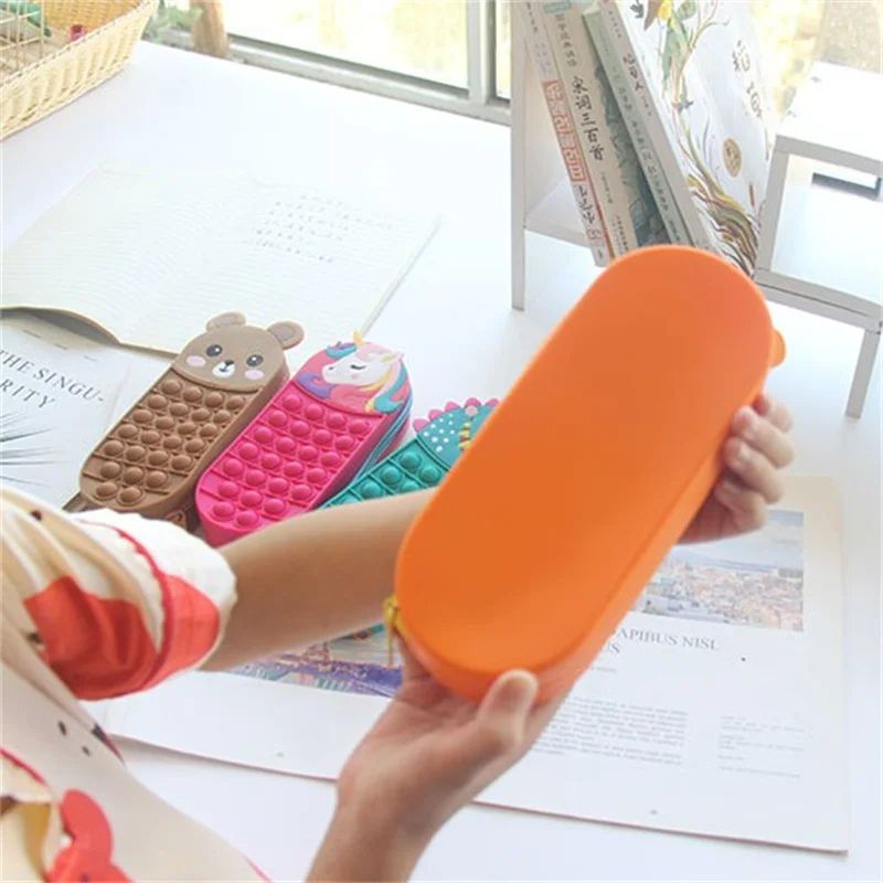 Pop - It Etui Voor Kinderen – Fidget Pennenzak Met Rits - KidsKorner