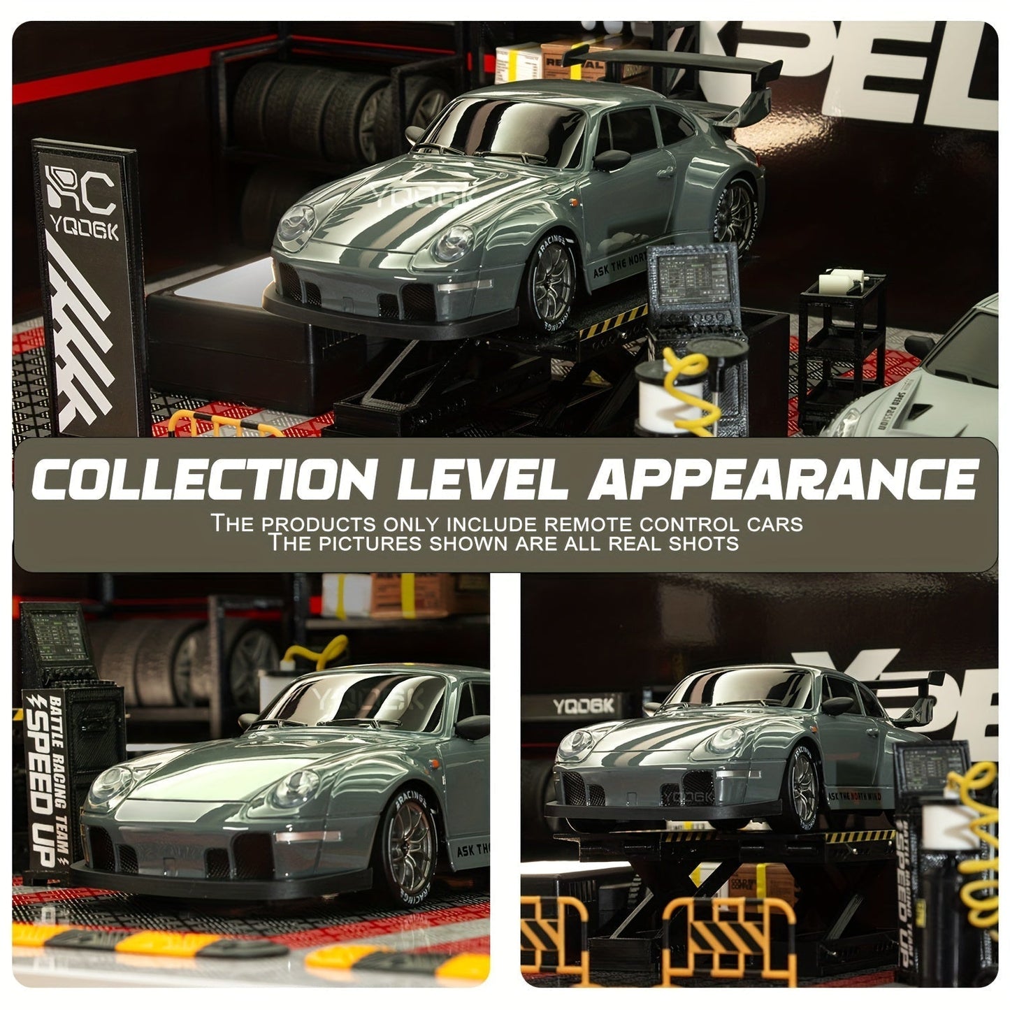RC Driftauto Speelgoedauto Met Afstandsbediening, Extra Wielen, Pionnen En Parcours Set 6+ Jaar - KidsKorner