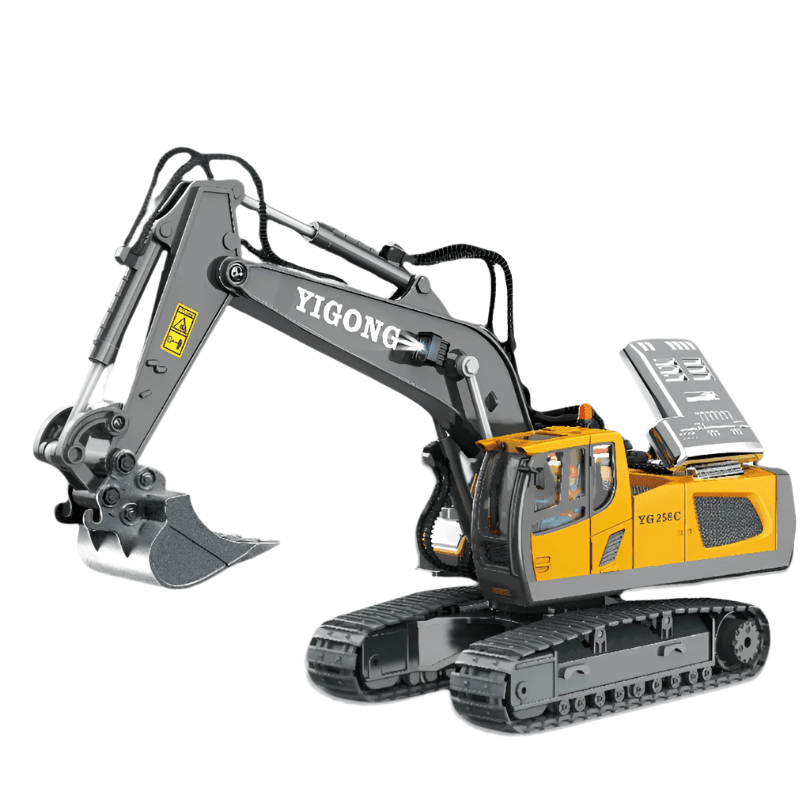 RC Graafmachine Met Afstandsbediening | Hydraulische Bediening, 9 - Kanaals, 1:24 - KidsKorner