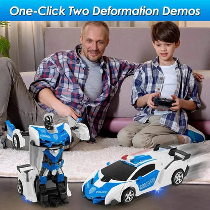 RC Transformeerbare Robot Auto Met Afstandsbediening - KidsKorner