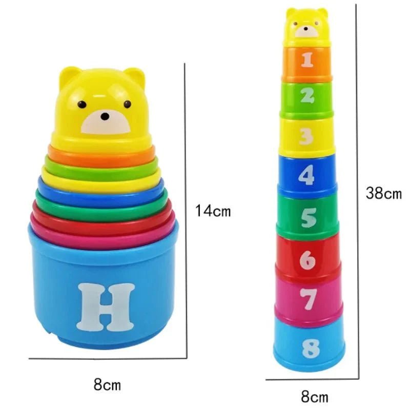 Regenboog Stapelbekers Kinderen - Educatief Stapelspeelgoed - KidsKorner