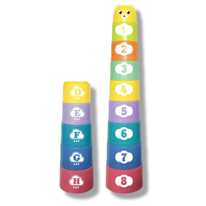 Regenboog Stapelbekers Kinderen - Educatief Stapelspeelgoed - KidsKorner