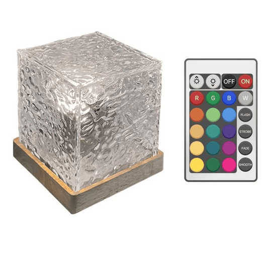 RGB Led Sfeerlamp Kubus Met Afstandsbediening | Kleurwissel En Lichtmodi - KidsKorner