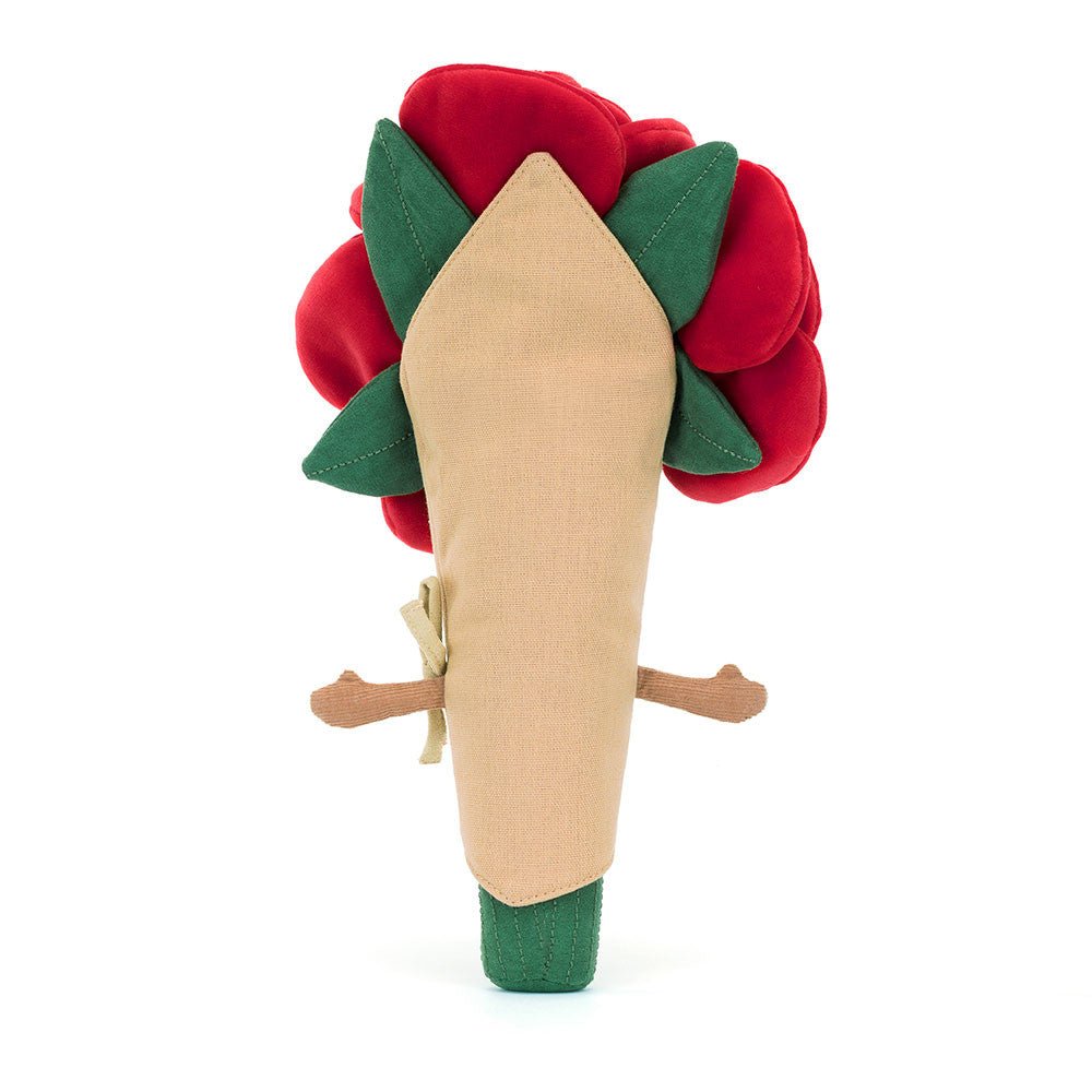 Rozenboeket Knuffel | Pluche Polyester Linnen Met Lachgezicht Vanaf Geboorte - KidsKorner