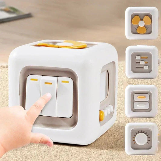 SensoriQ Activiteitenkubus - Busy Board Montessori - KidsKorner