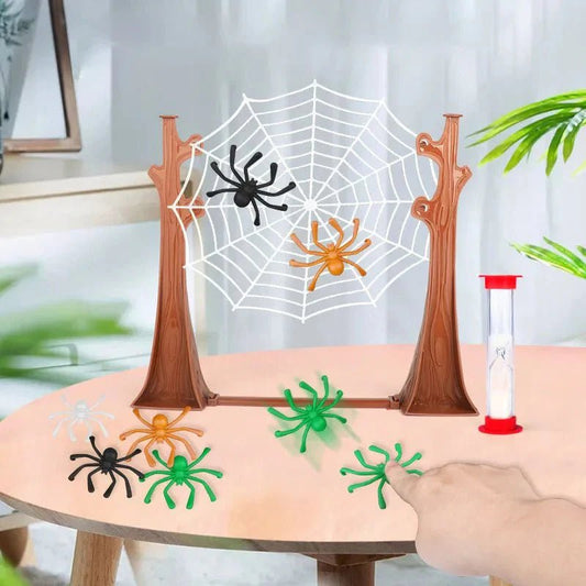 Spinnenweb Bordspel Met Springende Spinnen | Behendigheid En Strategie Voor Alle Leeftijden - KidsKorner