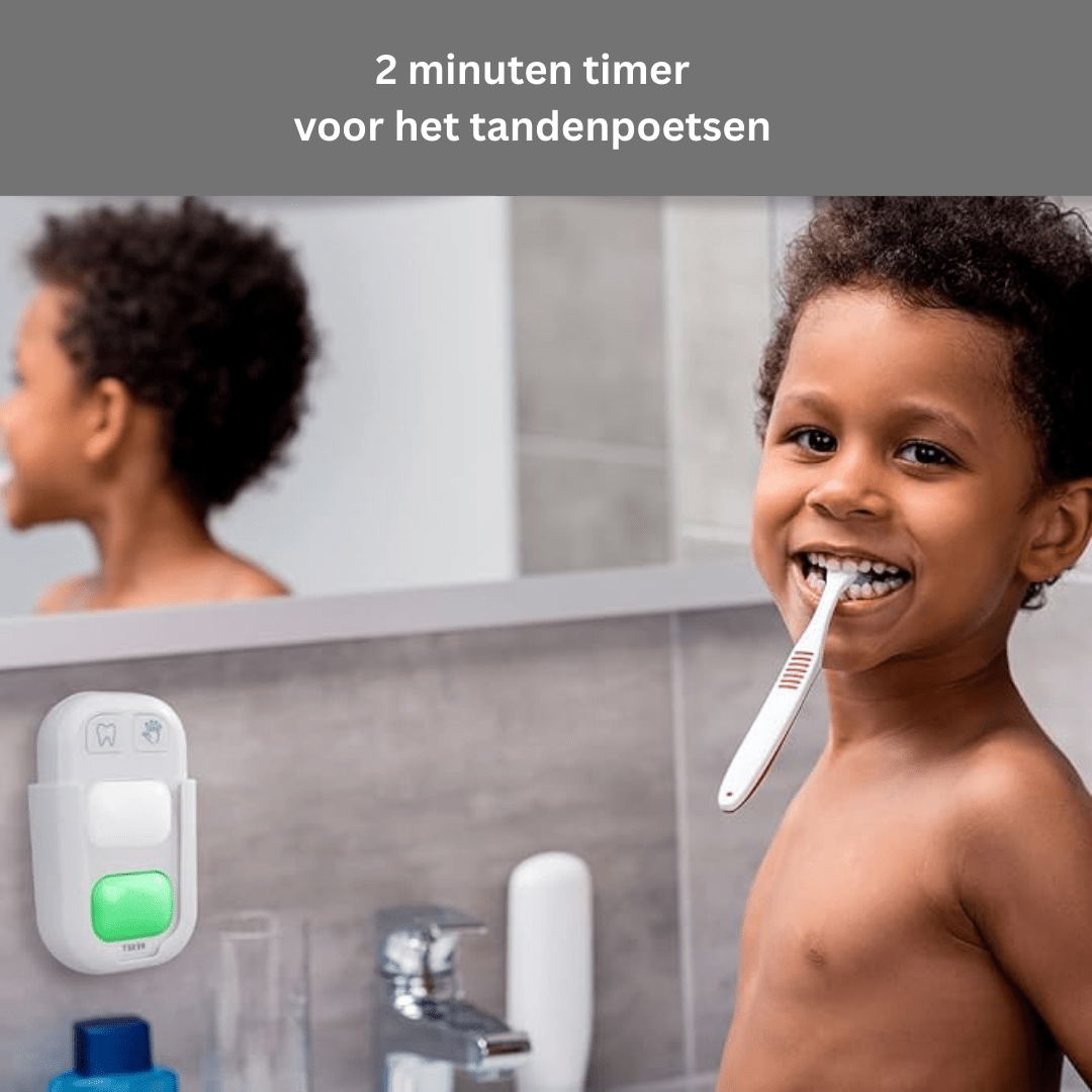 Tandenpoets En Handwas Timer Voor Kinderen | Led Signaal, 3 Knoppen, 3+ Jaar - KidsKorner