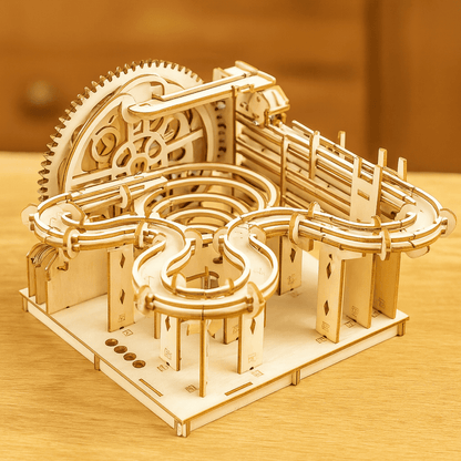 TimberFlow Knikkerbaan Bouwpakket - Houten 3D Puzzel - KidsKorner